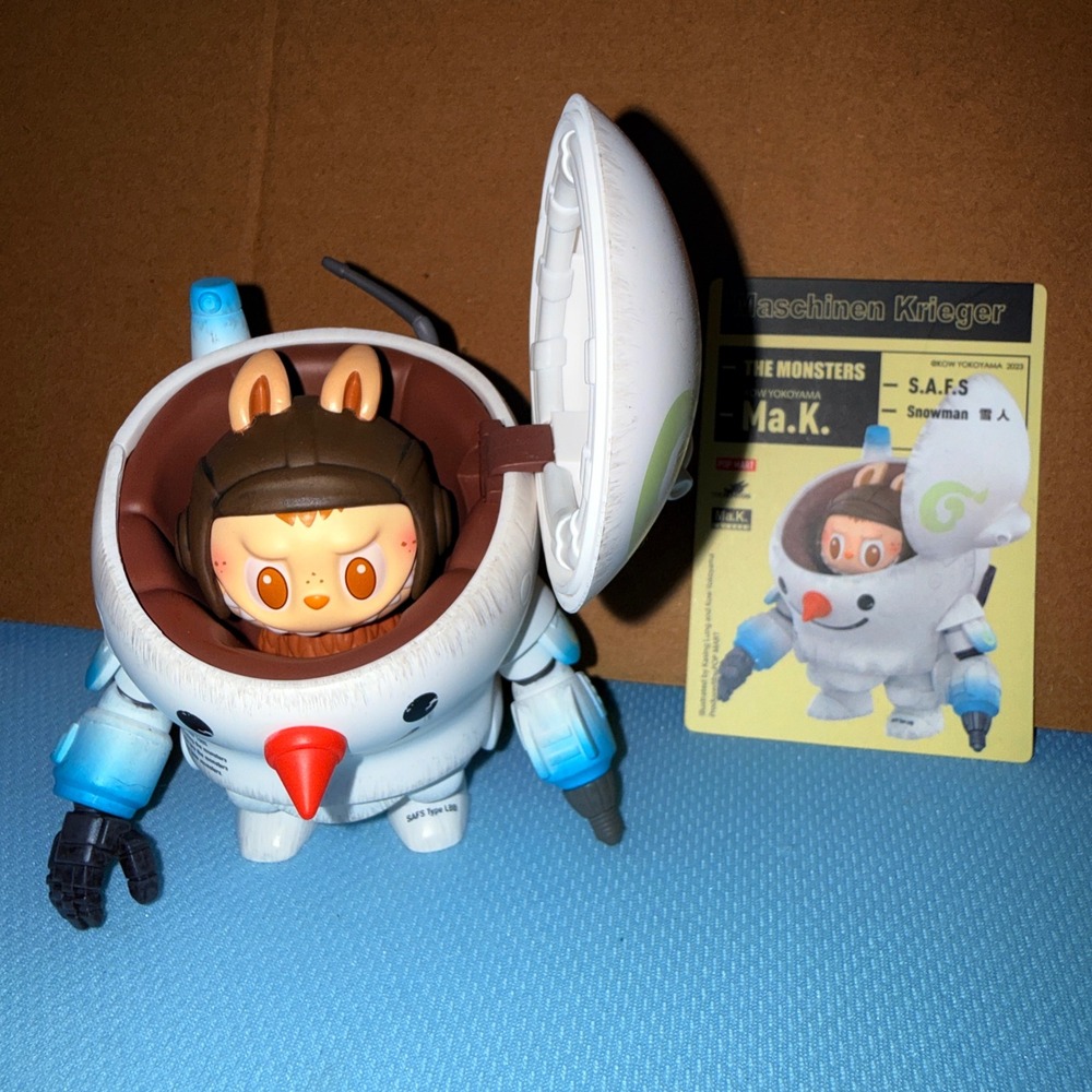 Pop Mart Labubu The Monsters x Ma.K. S.A.F.S. Snowman Figure ID Card